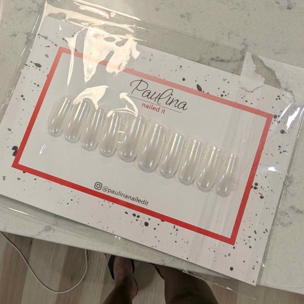 White Nail Tips by Paulina Nailed It